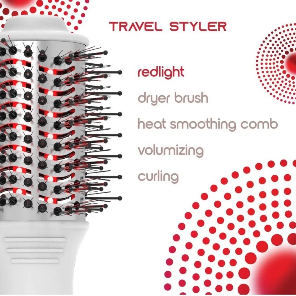 SLF Red Light Travel Dryer Hair Brush